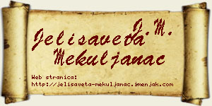 Jelisaveta Mekuljanac vizit kartica